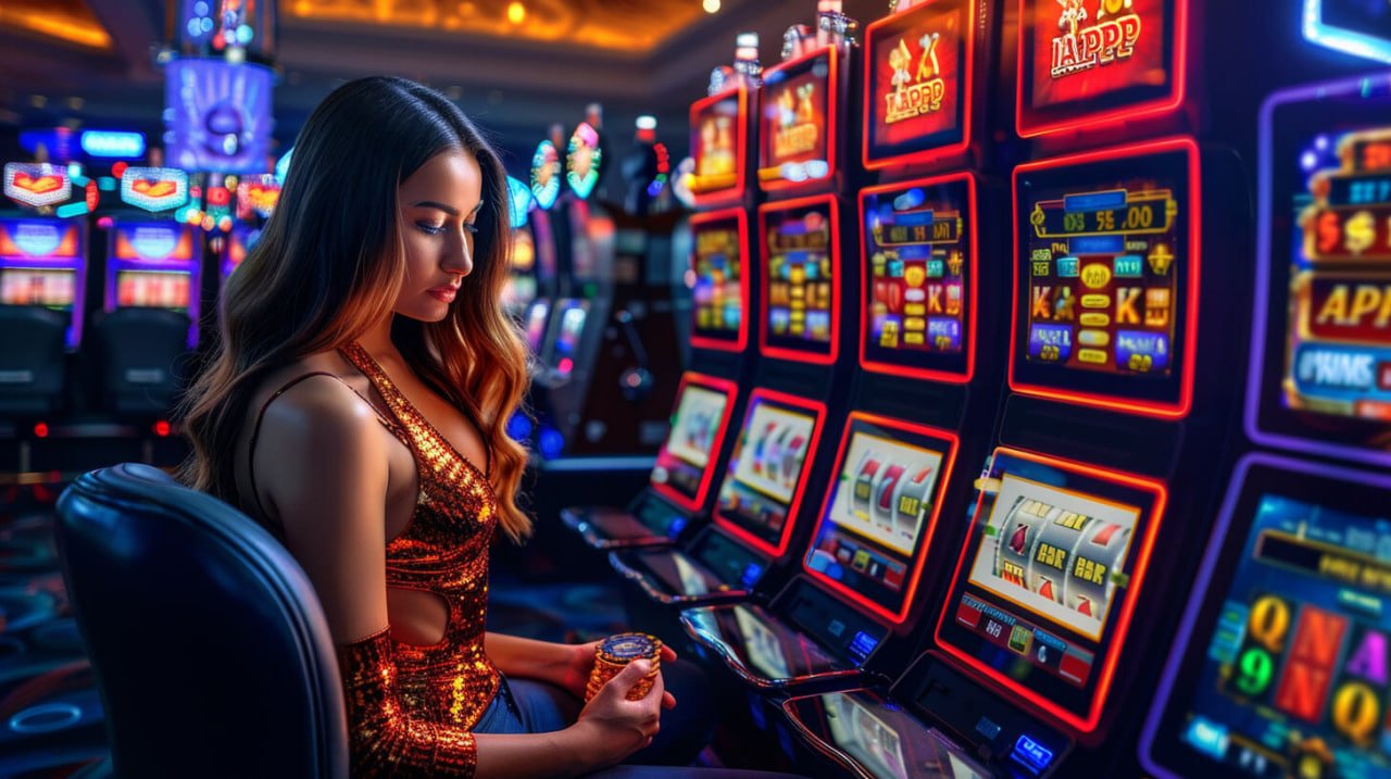 Antarmuka permainan Caishen Wins di platform link slot dengan simbol-simbol bertema Asia
